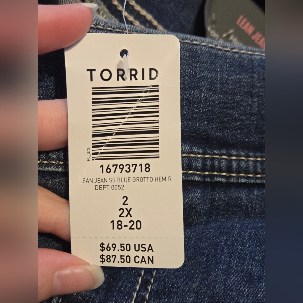 Torrid Dark Blue High Rise Pull-On Super Skinny Jeans- Size 2X - Picture 7 of 8